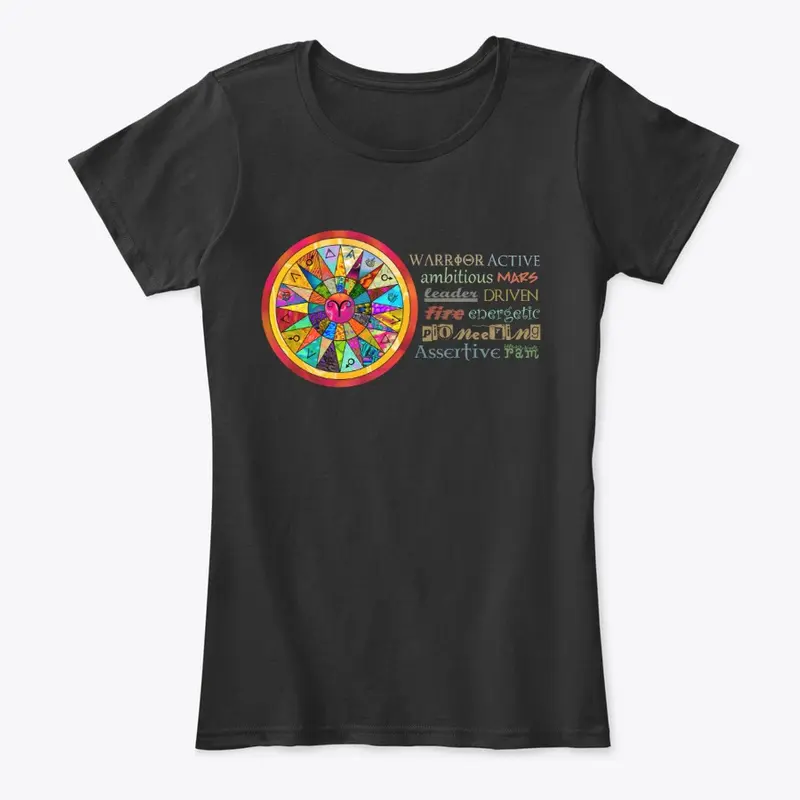 Aries Astrology Mandala Shirt