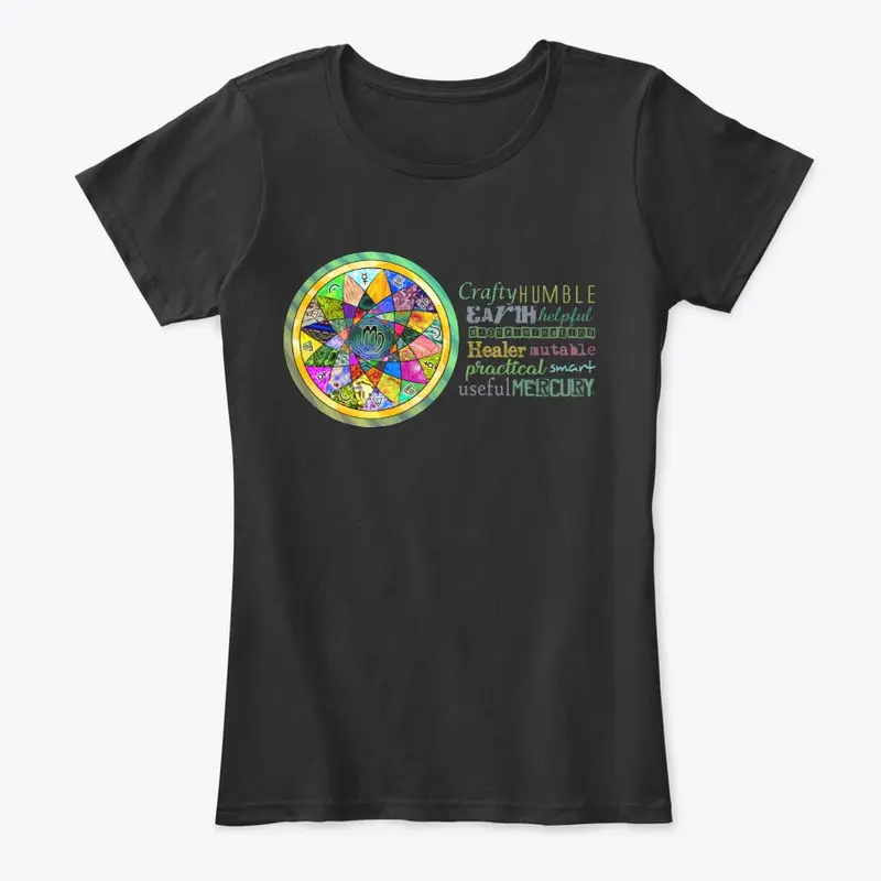 Virgo Astrology Mandala Shirt