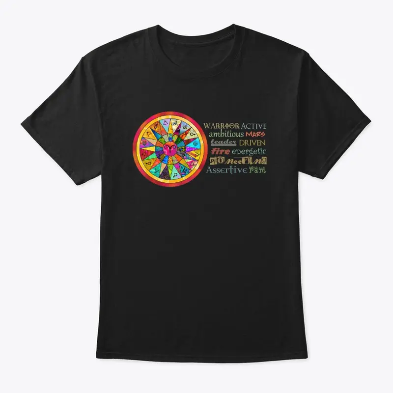 Aries Astrology Mandala Shirt