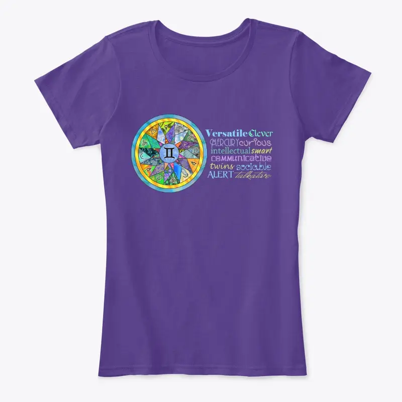 Gemini Astrology Mandala Shirt