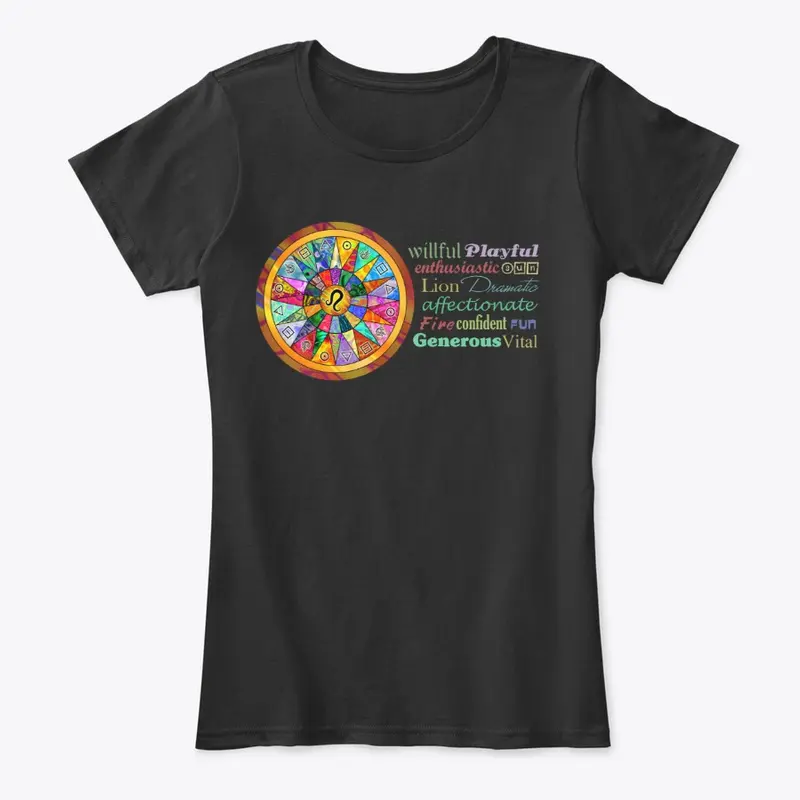 Leo Astrology Mandala Shirt